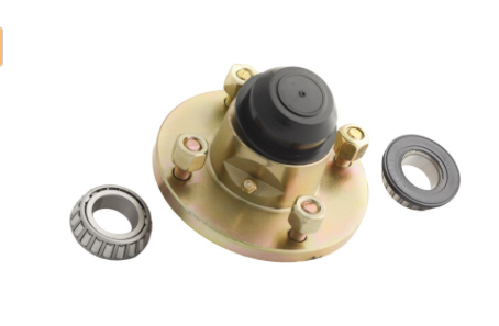 MP418 4"pcd Taper Roller Hubs Plastic Cap & Conical Nuts
